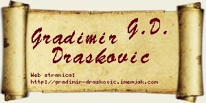 Gradimir Drašković vizit kartica